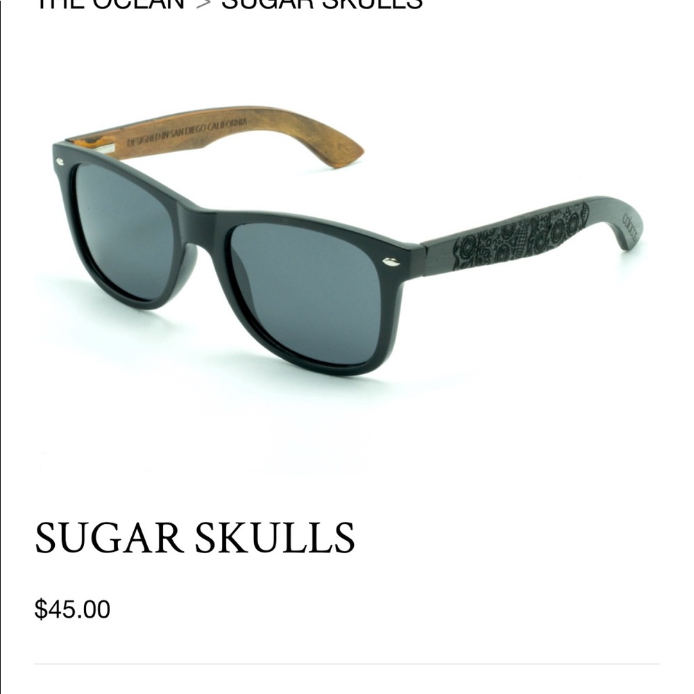 Calacas Sunglasses Sugar Skulls Ocean Design
